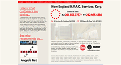 Desktop Screenshot of newenglandhvacservices.com